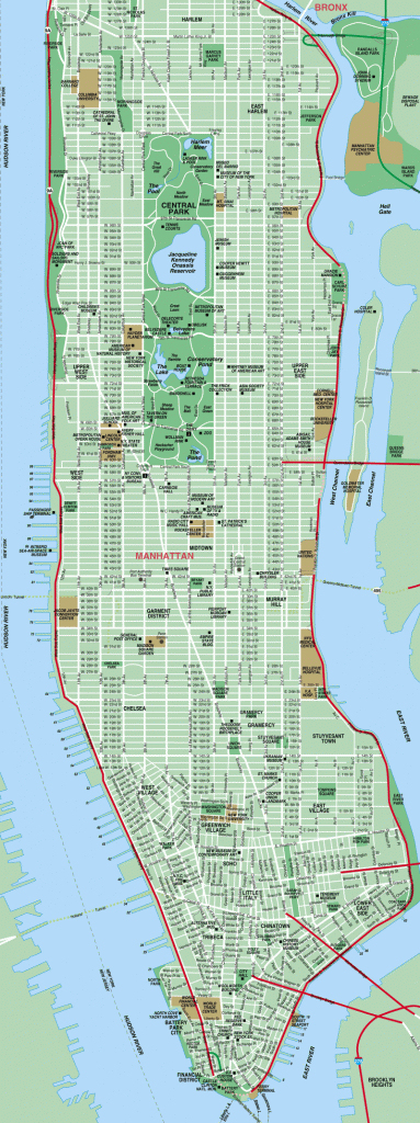 Printable Map Of Manhattan | The International House Is Just To The - Printable Map Of Manhattan Pdf