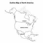 Printable Map Of North America | Pic Outline Map Of North America   Free Printable Map Of North America