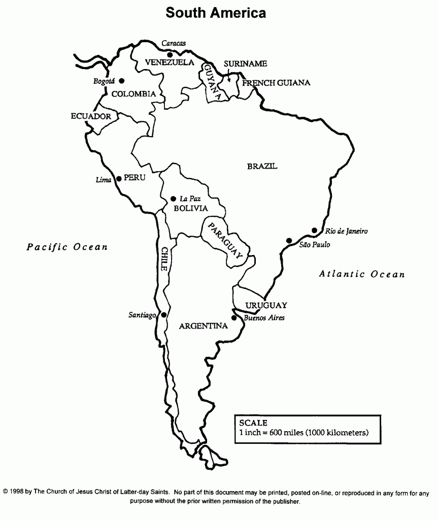 Printable Map Of South America - World Wide Maps - Printable Map Of South America