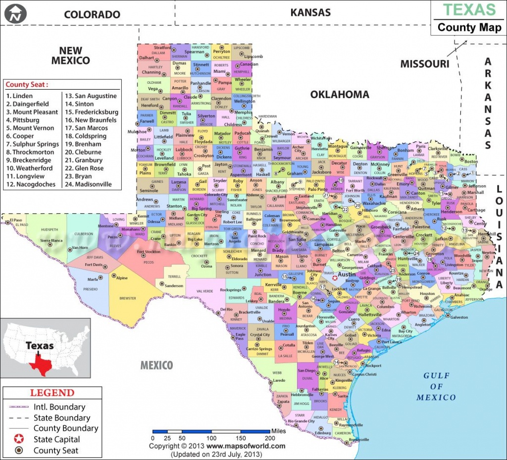 Printable Map Of Texas Cities And Towns And Travel Information - Printable Map Of Texas Cities And Towns