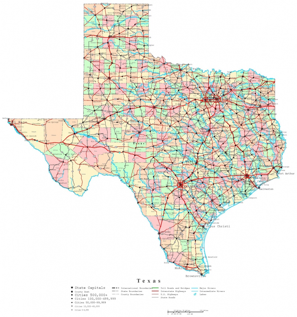 Printable Map Of Texas | Useful Info | Texas State Map, Printable - Printable Texas Road Map