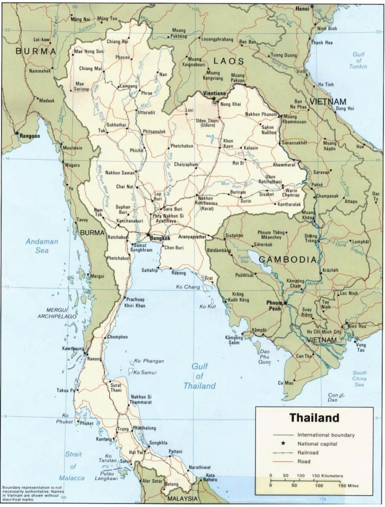 Printable Map Of Thailand - Map Of Thailand Printable (South-Eastern - Printable Map Of Thailand