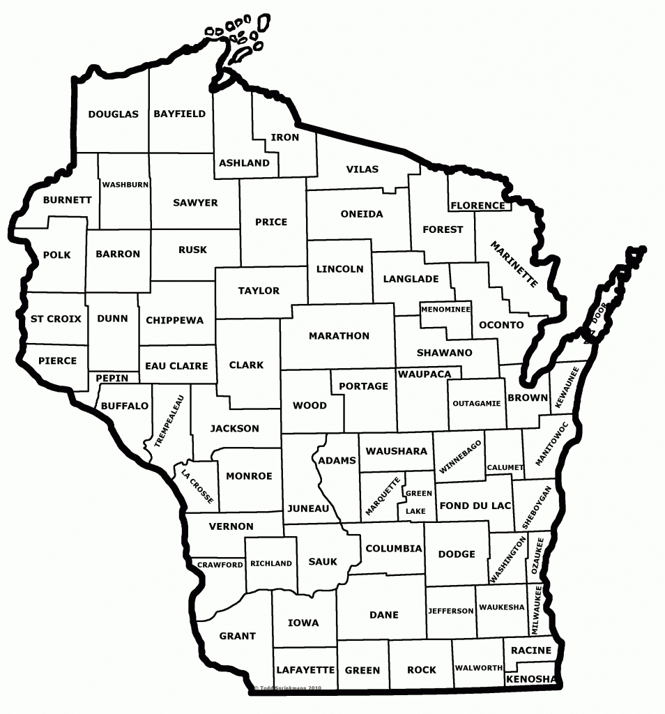 Printable Map Of Wisconsin And Travel Information | Download Free - Map Of Wisconsin Counties Printable