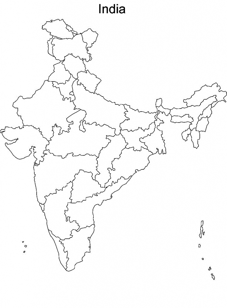 Printable Maps Of India And Travel Information | Download Free - Blank Political Map Of India Printable