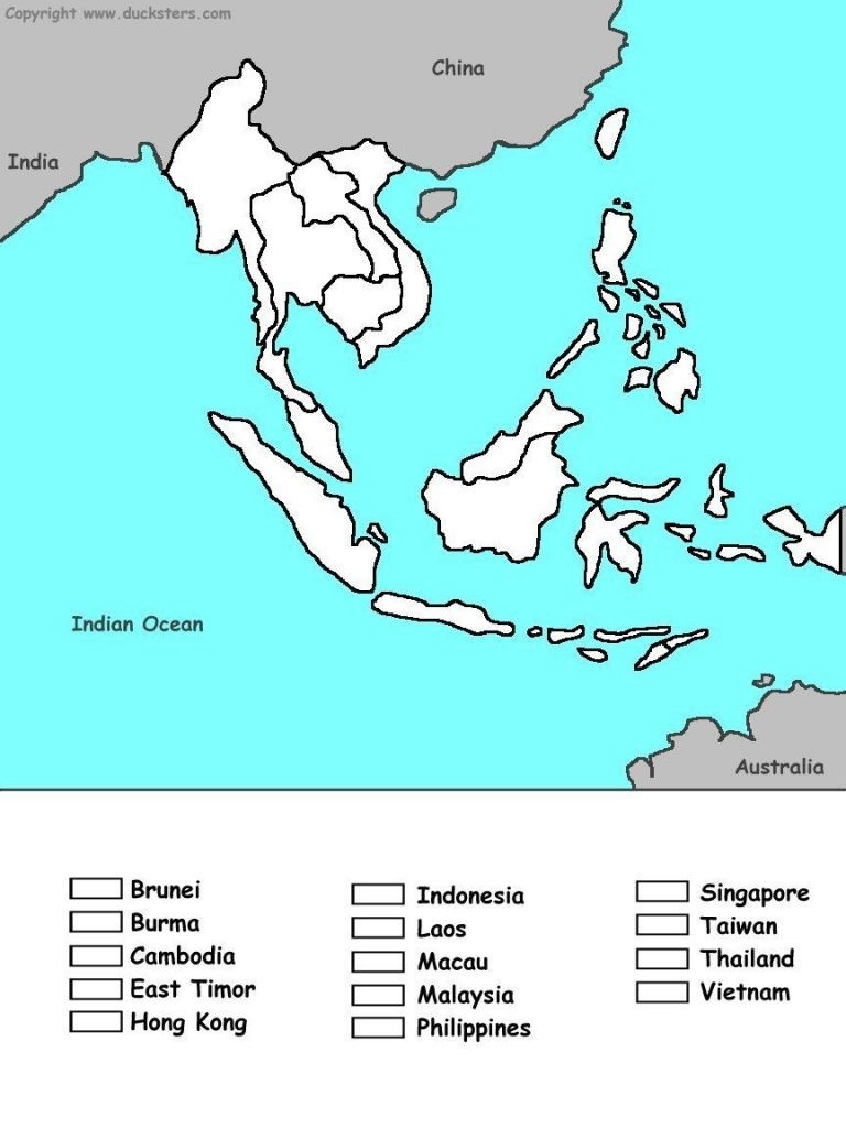 Printable Maps Of Southeast Asia Map South East Photographic Gallery - Printable Map Of Southeast Asia
