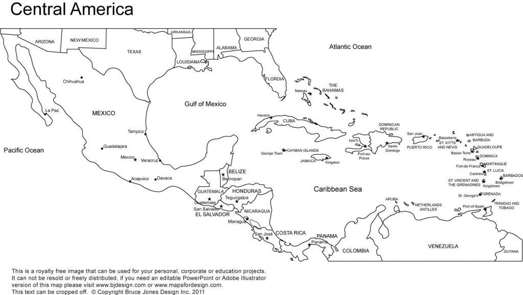 Printable Outline Maps For Kids America Map Central Free No Labels 7 - Central America Outline Map Printable