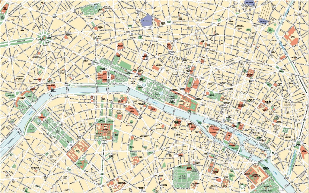 Printable Paris Street Map - Capitalsource - Printable Street Maps