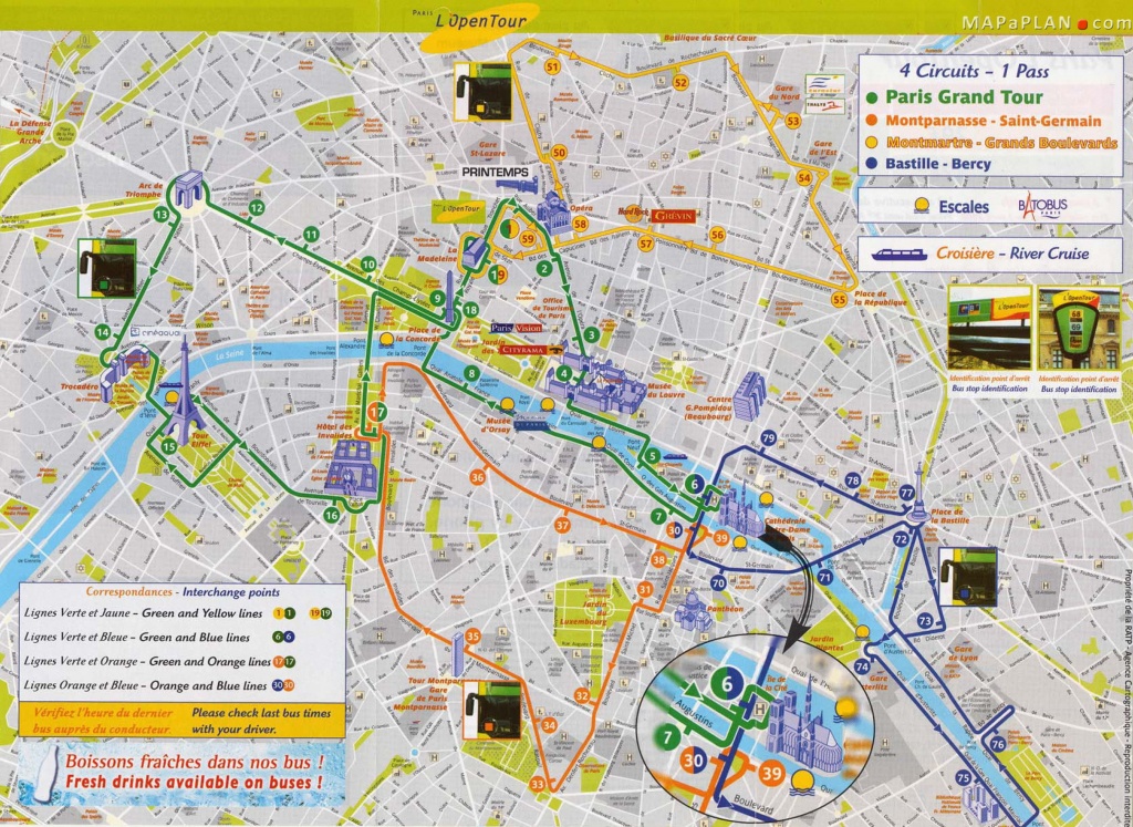 Printable Paris Tourist Map - Capitalsource - Printable Map Of Paris With Tourist Attractions