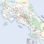Printable Road Map Of Costa Rica | Detailed Road Map Of Costa Rica   Printable Map Of Costa Rica