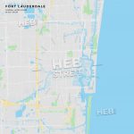 Printable Street Map Of Fort Lauderdale, Florida | Maps Vector   Street Map Of Fort Lauderdale Florida