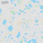 Printable Street Map Of Orlando, Florida   Street Map Of Orlando Florida