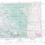Printable Topographic Map Of Calgary 082O, Ab   Printable Map Of Calgary