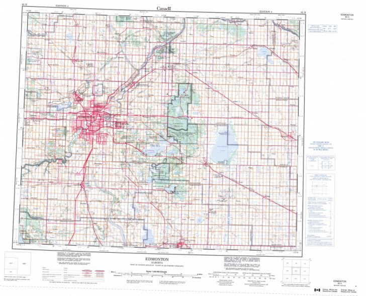 Printable Map Of Edmonton