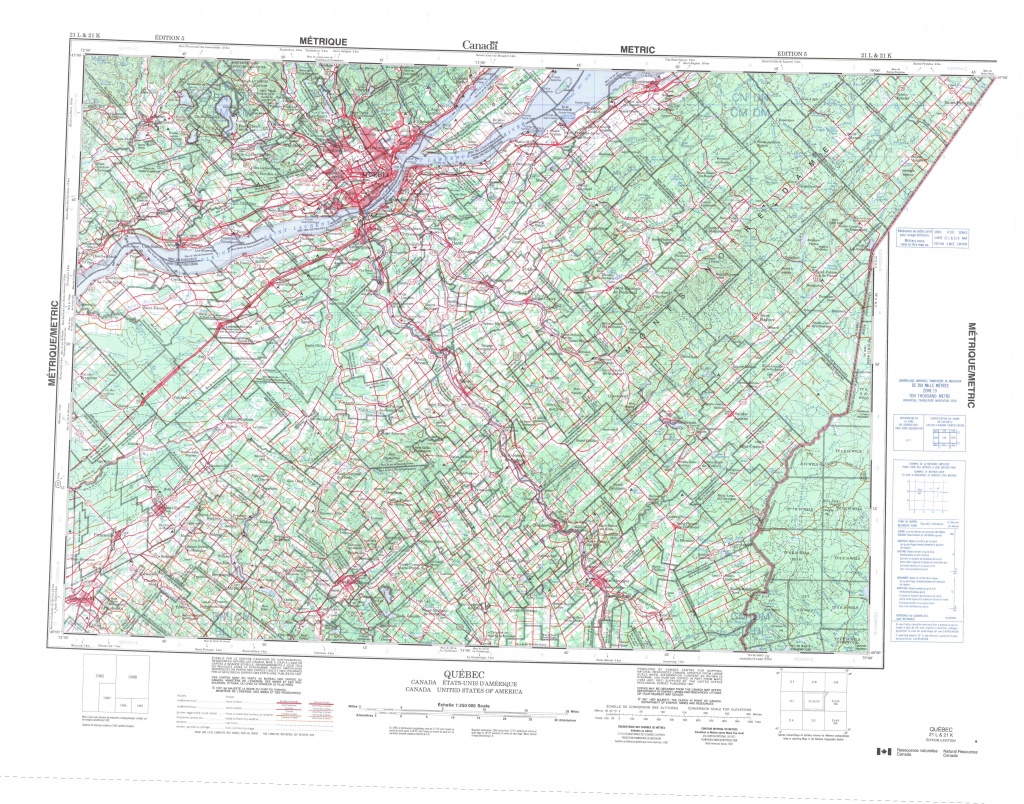 Printable Topographic Map Of Quebec 021L, Qc - Free Printable Topo Maps Online
