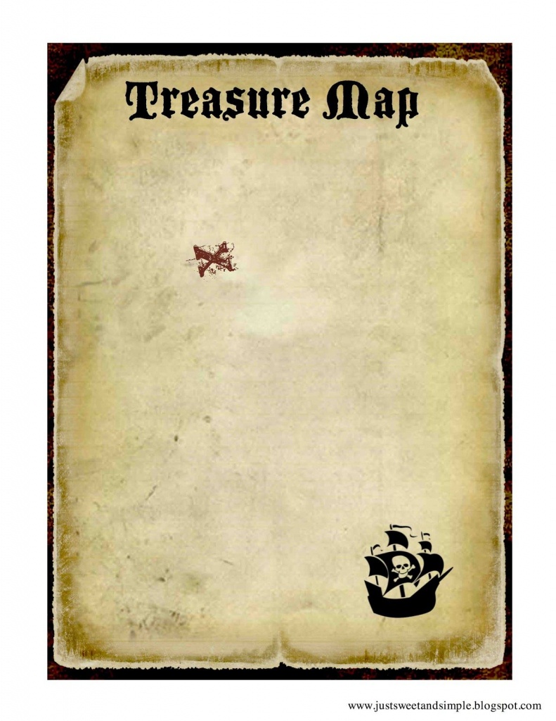 Printable Treasure Map | Pirate And Mermaid Party | Pirates, Pirate - Printable Scavenger Hunt Map