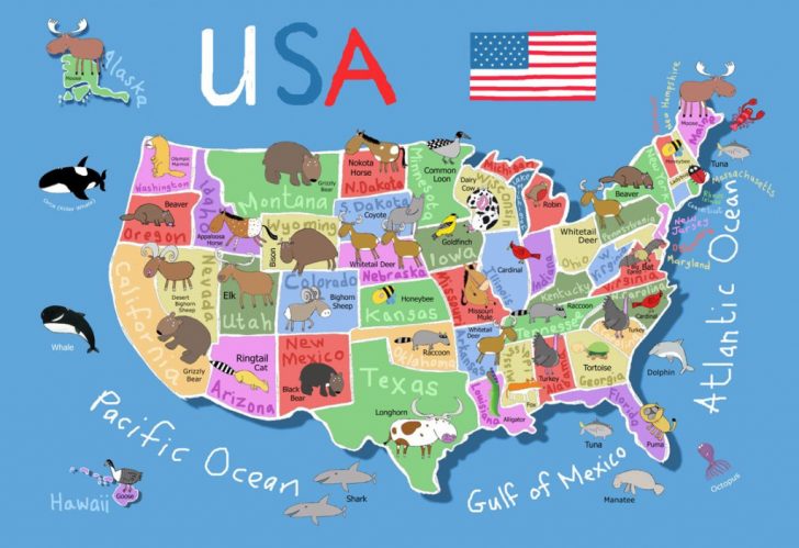 Free Printable Us Map For Kids