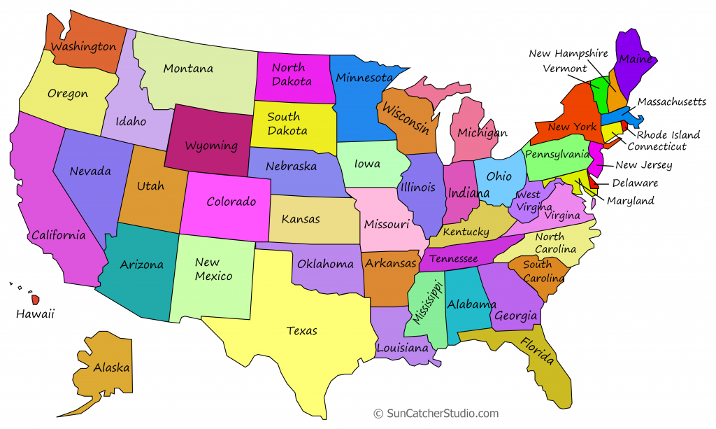 Printable Us Maps With States (Outlines Of America - United States) - Printable Map Of The United States Of America