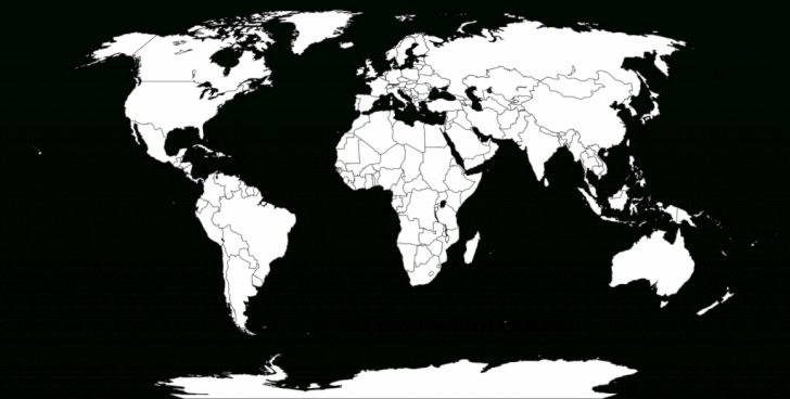 Blank Map Printable World