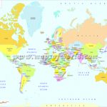 Printable World Map | B&w And Colored   World Map With Capitals Printable