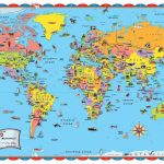 Printable World Map For Kids Incheonfair Throughout For Printable   Free Printable World Map Poster
