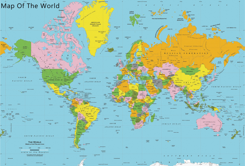 Printable World Map Free - Maplewebandpc - Detailed World Map Printable