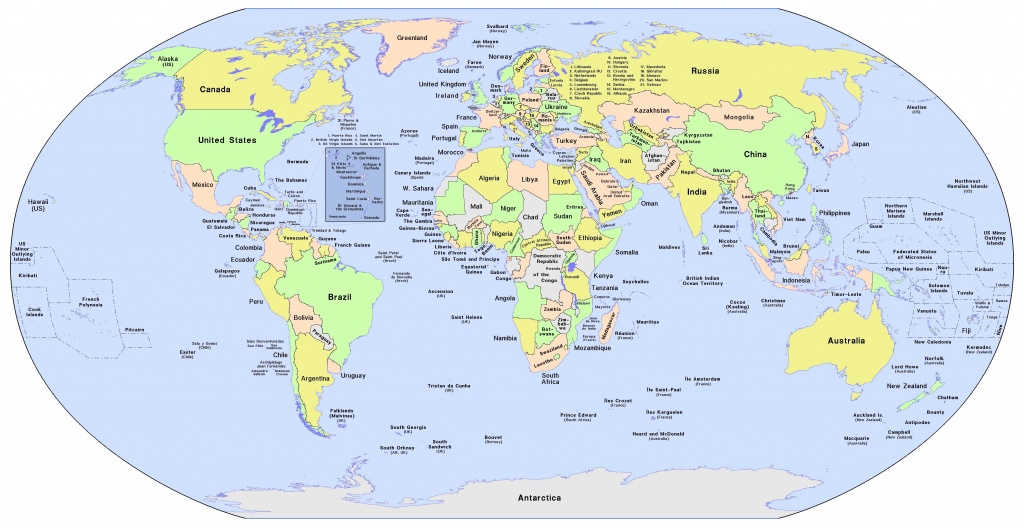 Printable World Map Free - Maplewebandpc - Large Printable World Map With Country Names