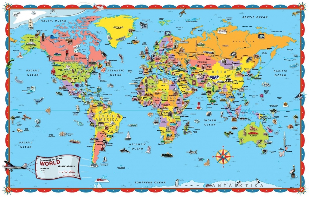 Printable World Map Poster Size Save With For Kids Countries - Printable World Map With Countries For Kids