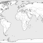Printable World Maps In Black And White And Travel Information   Free Printable World Map Worksheets