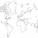 Printable World Maps In Black And White And Travel Information   Full Page World Map Printable