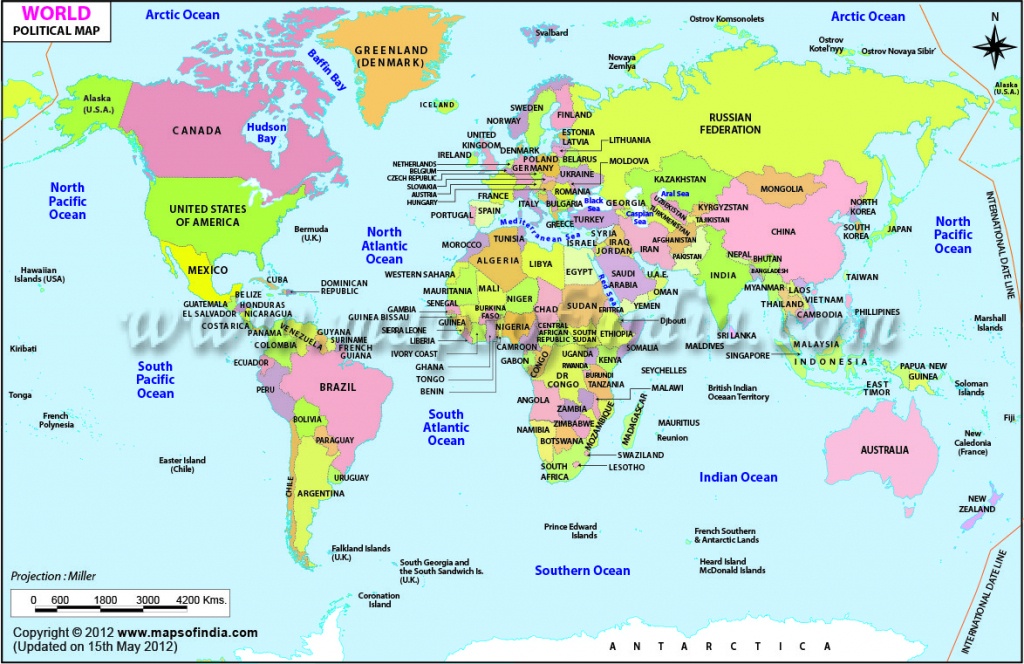 Printable World Maps - World Maps - Map Pictures - Printable World Map With Countries For Kids