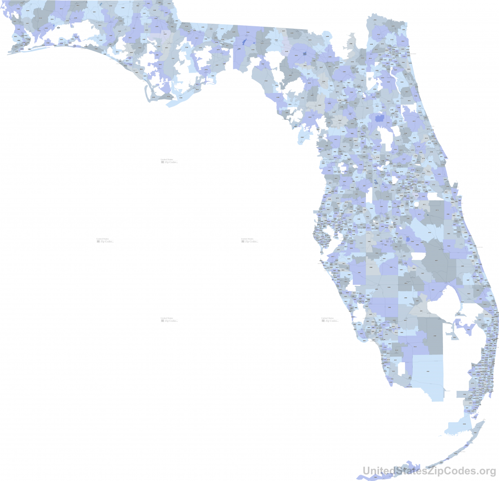 Printable Zip Code Maps - Free Download - Central Florida Zip Code Map