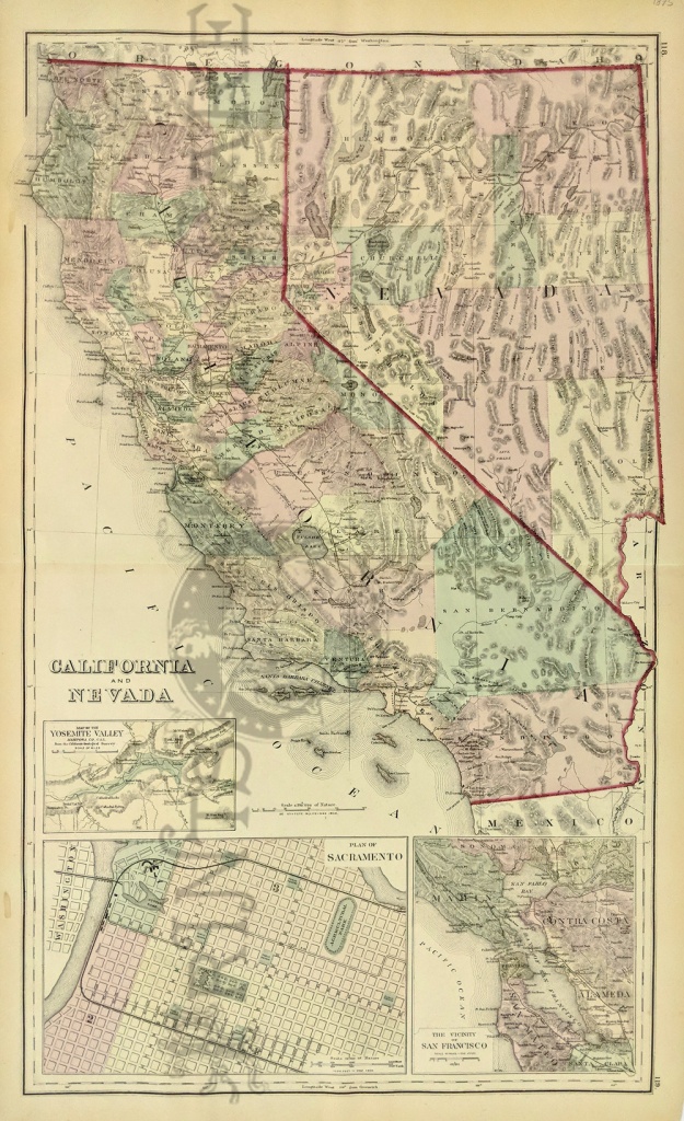Prints Old &amp;amp; Rare - California - Antique Maps &amp;amp; Prints - Antique Map Of California