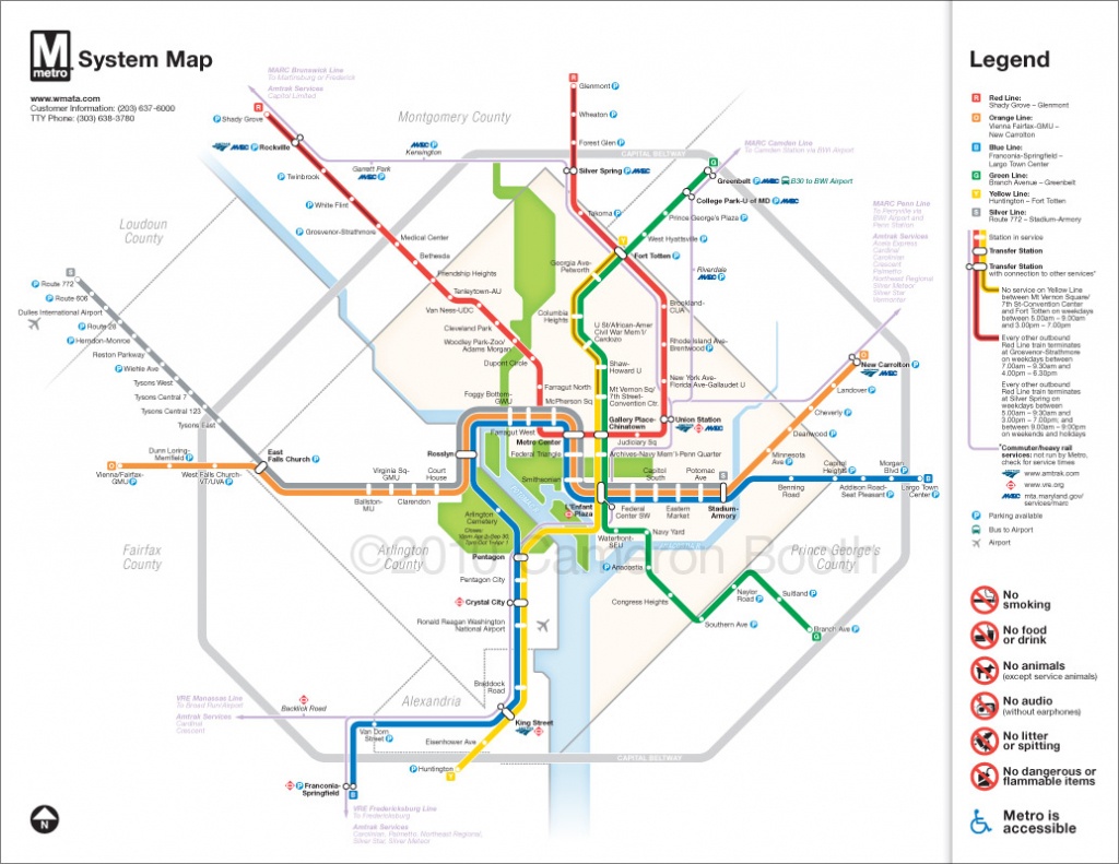 Project: Washington Dc Metro Diagram Redesign – Cameron Booth - Washington Dc Subway Map Printable