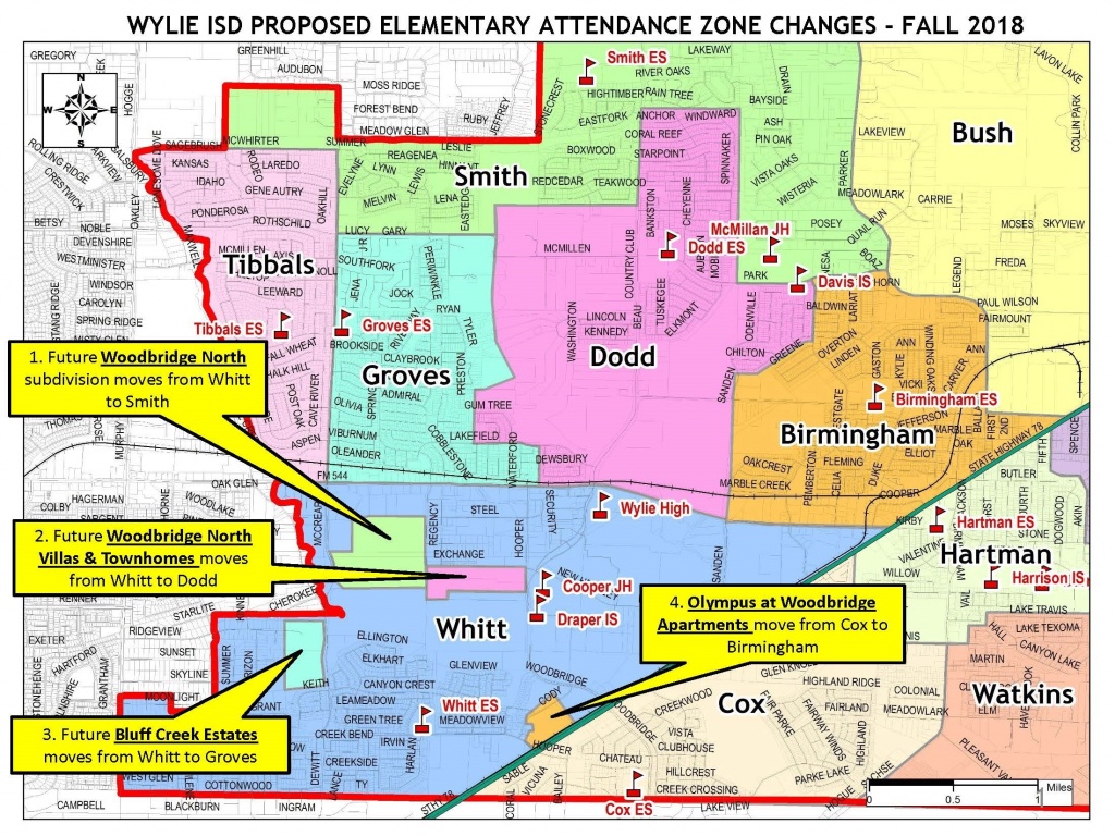 Proposed Elementary Attendance Zone Changes | Home | The Wylie Way - Wylie Texas Map