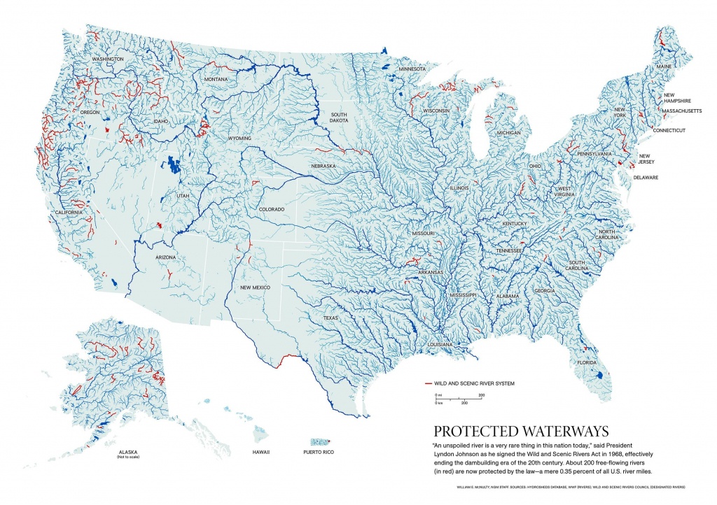 Protected Waterways | National Geographic Society - California Waterways Map