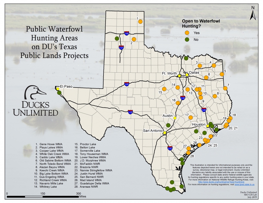 Public Hunting On Du Projects In Texas - Texas Public Hunting Land Map
