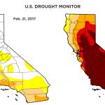 Rainy Season Helps Get California Out Of Extreme Drought Category   California Drought 2017 Map