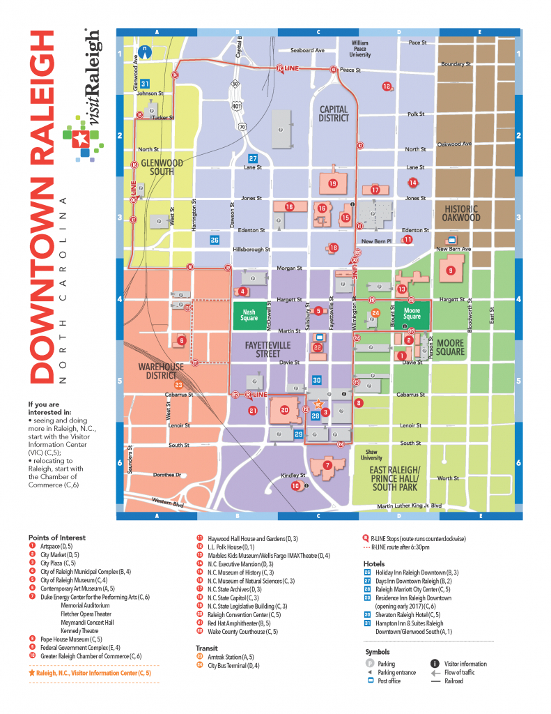 Raleigh: Local Information - Seaall 2017 - Research Guides At - Printable Map Of Downtown Raleigh Nc