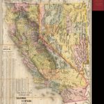 Rand, Mcnally & Co.'s Standard Map Of California And Nevada 1889   Map Of California And Nevada