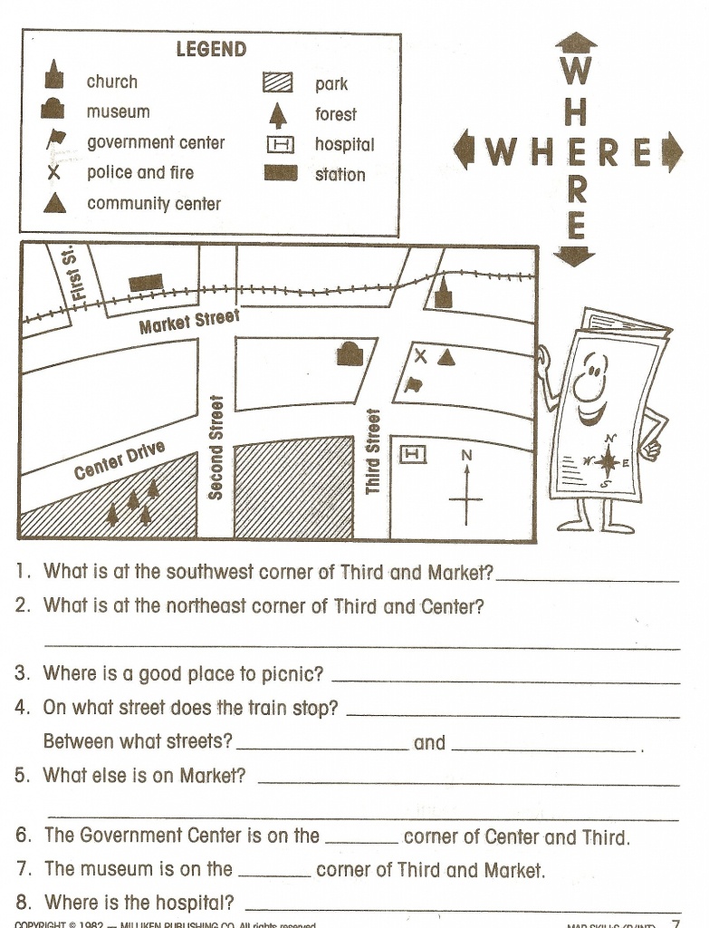 Reading Maps Worksheet Free Worksheets Library Download And - Free Printable Map Skills Worksheets