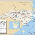 Reference Maps Of North Carolina, Usa   Nations Online Project   Printable Map Of North Carolina