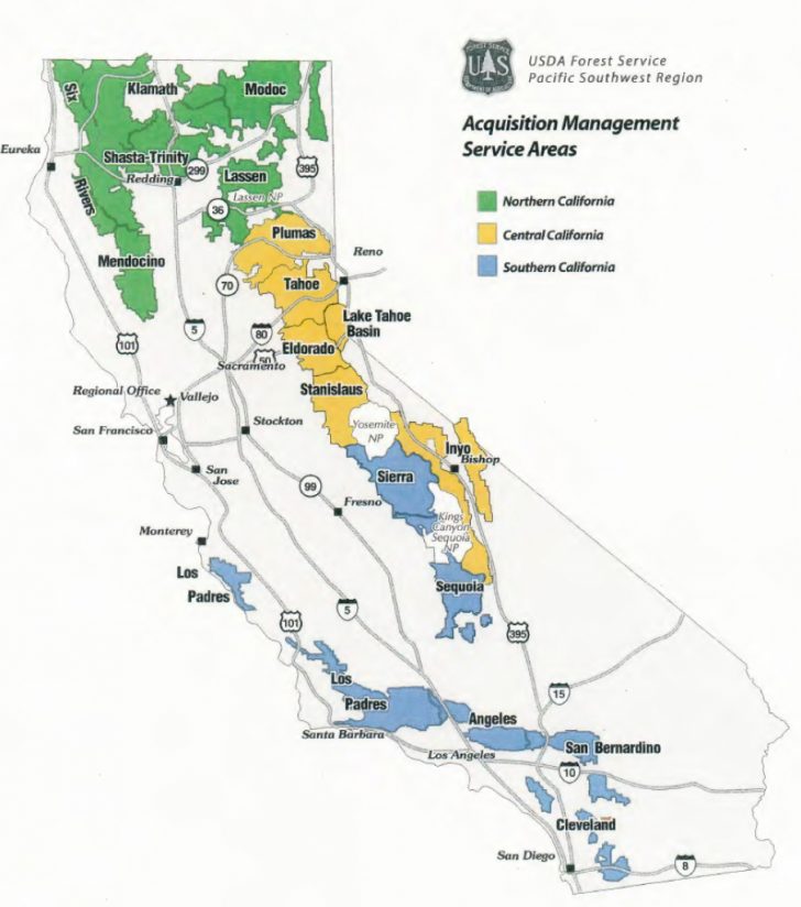 California Forests Map