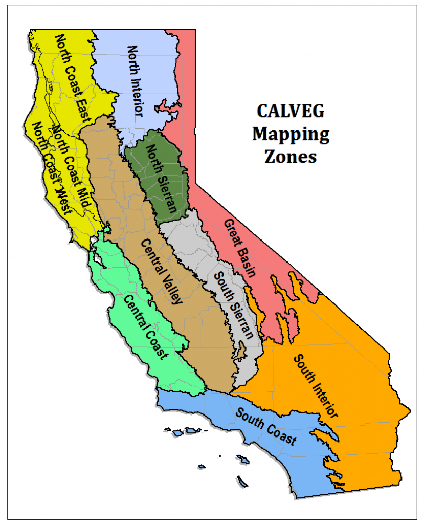 Region 5 - Resource Management - Usda Zone Map California