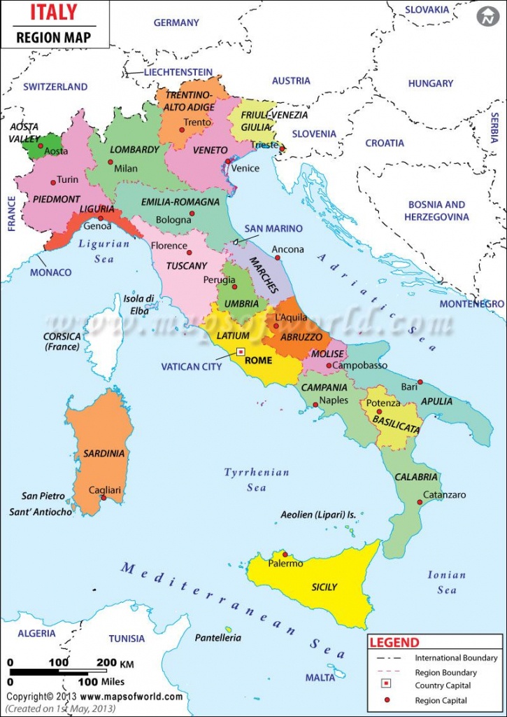 Regions Of Italy | 饮食 | Map Of Italy Regions, Italy Map, Italy Travel - Printable Map Of Italy With Regions