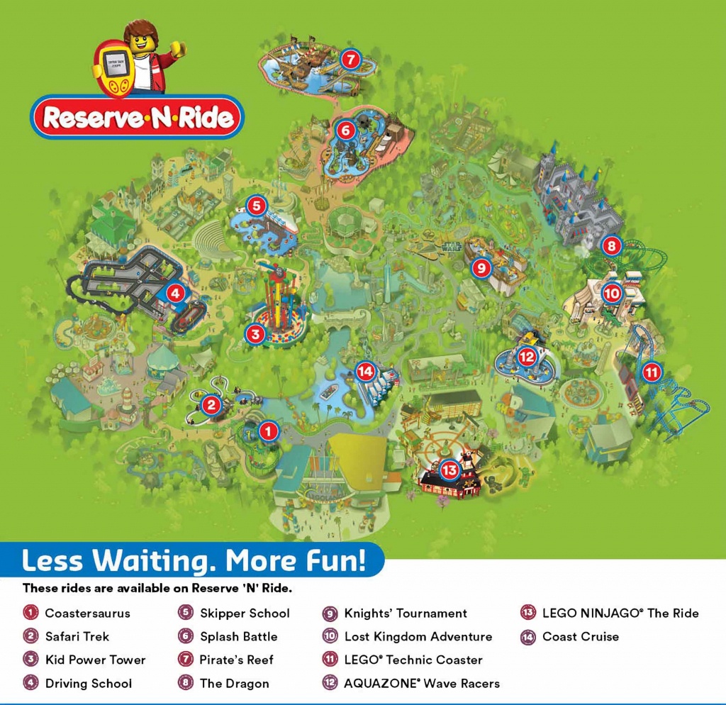 Reserve &amp;#039;n&amp;#039; Ride System | Legoland California Resort - Legoland California Map