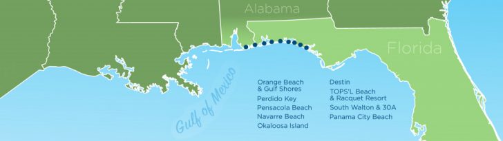 Panama City And Destin Florida Map