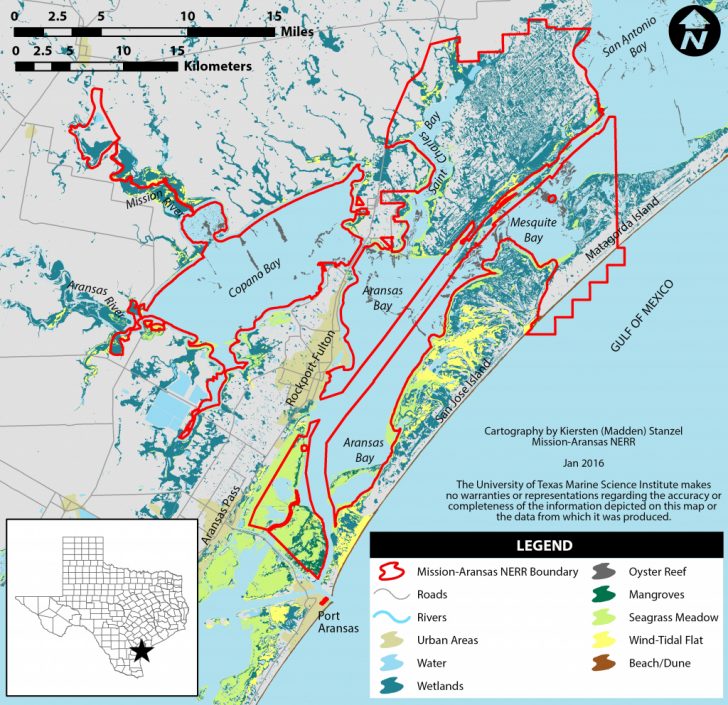 Map Of Port Aransas Texas Area