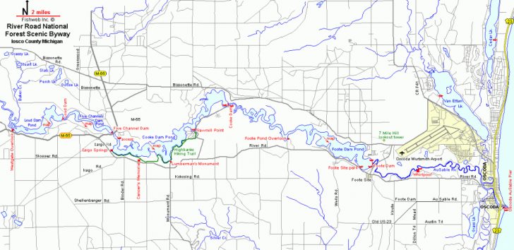 Michigan River Map Printable