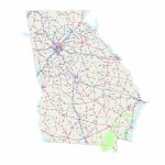 Road Map Of Georgia Best Maps Of Printable Map Of Georgia Within   Georgia Road Map Printable