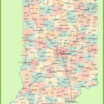 Road Map Of Indiana With Cities   Indiana State Map Printable